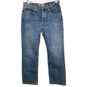 B Sides Womens Blue High Rise Straight Leg Jeans Sz 27 Luxury Denim Classic